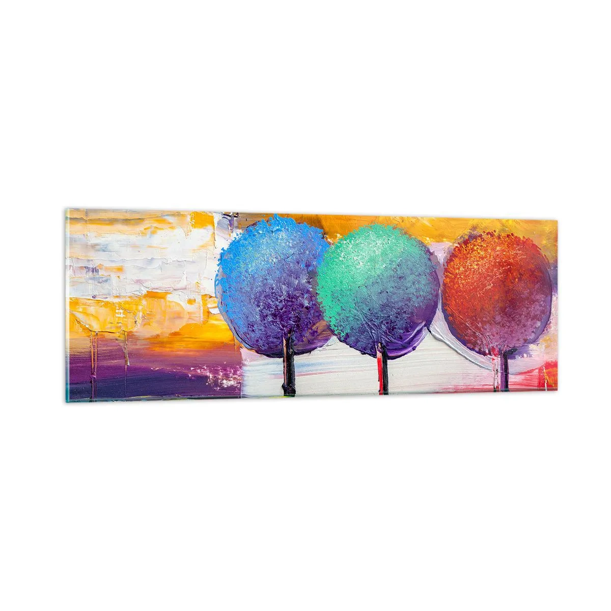 Impression sur verre - Image sur verre - Art jusqu'à trois - 90x30 cm