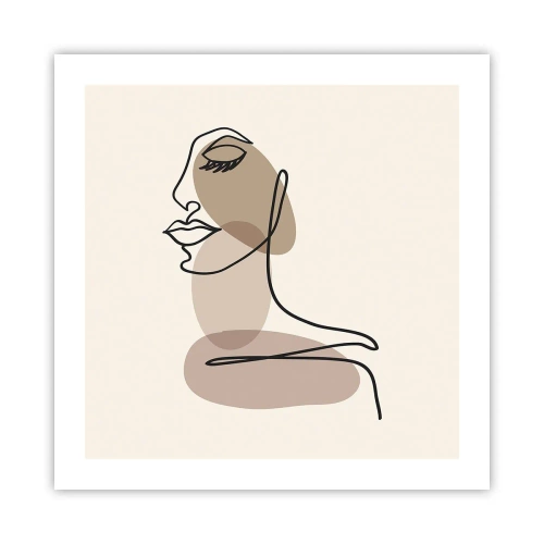 Affiche - Poster - Une certaine ligne de beauté - 50x50 cm