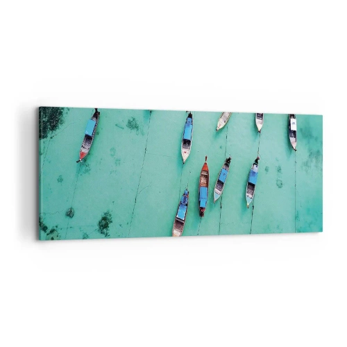 Impression sur toile - Image sur toile - Dans une attente jouyeuse - 100x40 cm