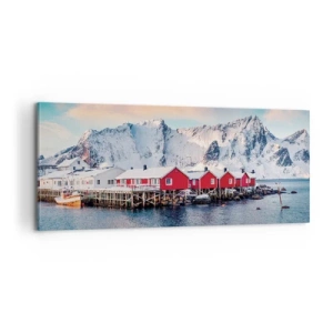 Impression sur toile - Image sur toile - Retraite dans le nord - 100x40 cm