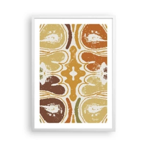Affiche dans un cadre blanc - Poster - Abstraction sentimentale - 50x70 cm