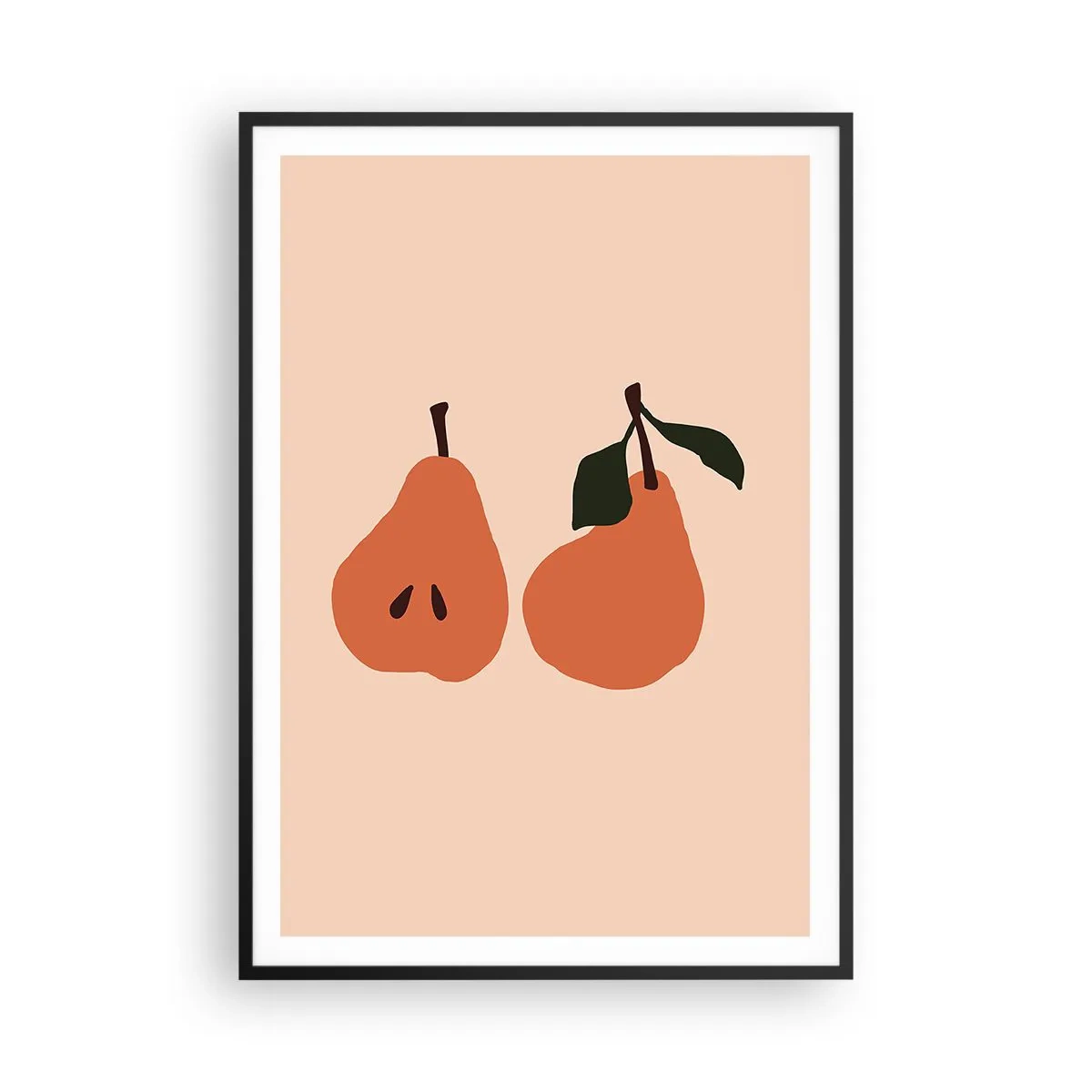 Affiche dans un cadre noir - Poster - La douceur elle-même - 70x100 cm