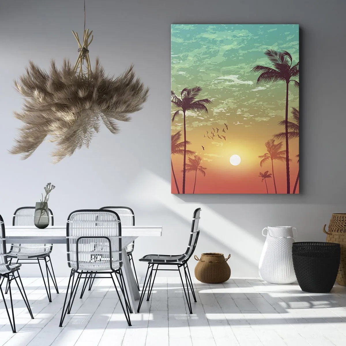 Impression sur toile - Image sur toile - Ambiance tropicale - 45x80 cm