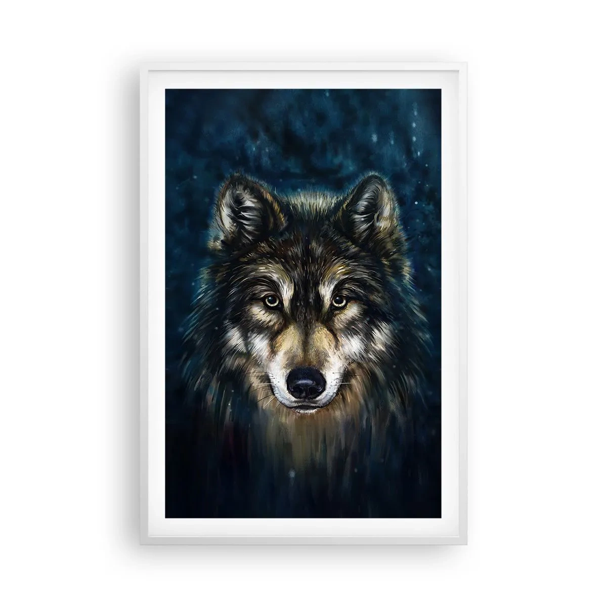 Affiche dans un cadre blanc - Poster - Alpha? Et oméga - 61x91 cm