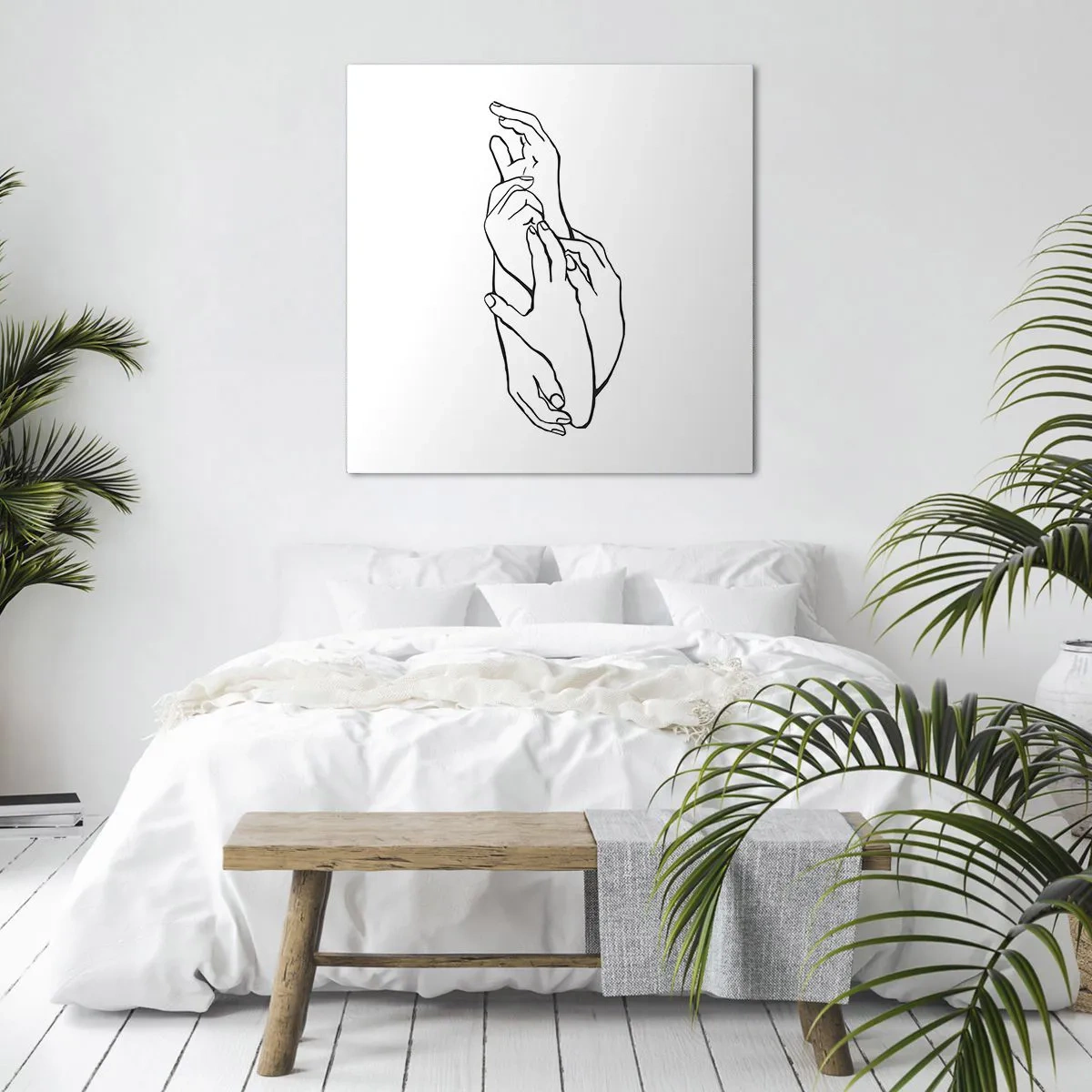 Impression sur toile - Image sur toile - Bon contact - 60x60 cm