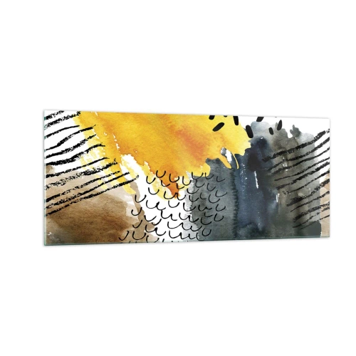 Impression sur verre - Image sur verre - Rencontre des éléments - 100x40 cm