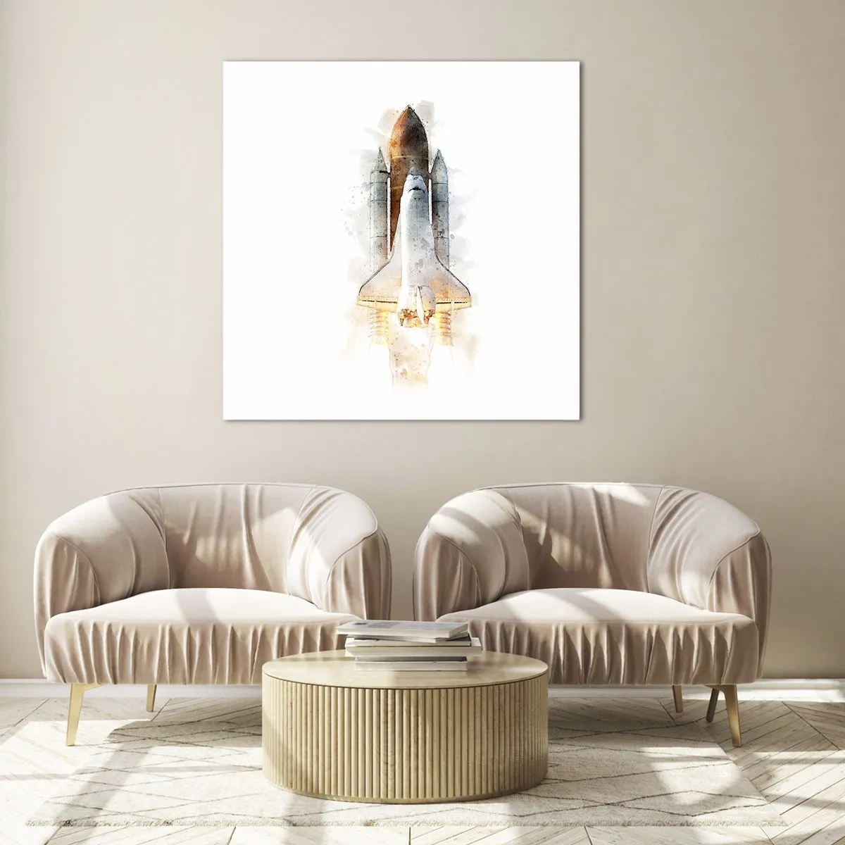 Impression sur verre - Image sur verre - Des explorateurs pour commencer - 30x30 cm