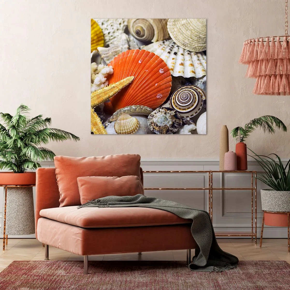 Impression sur toile - Image sur toile - Trésors de l'océan - 30x30 cm