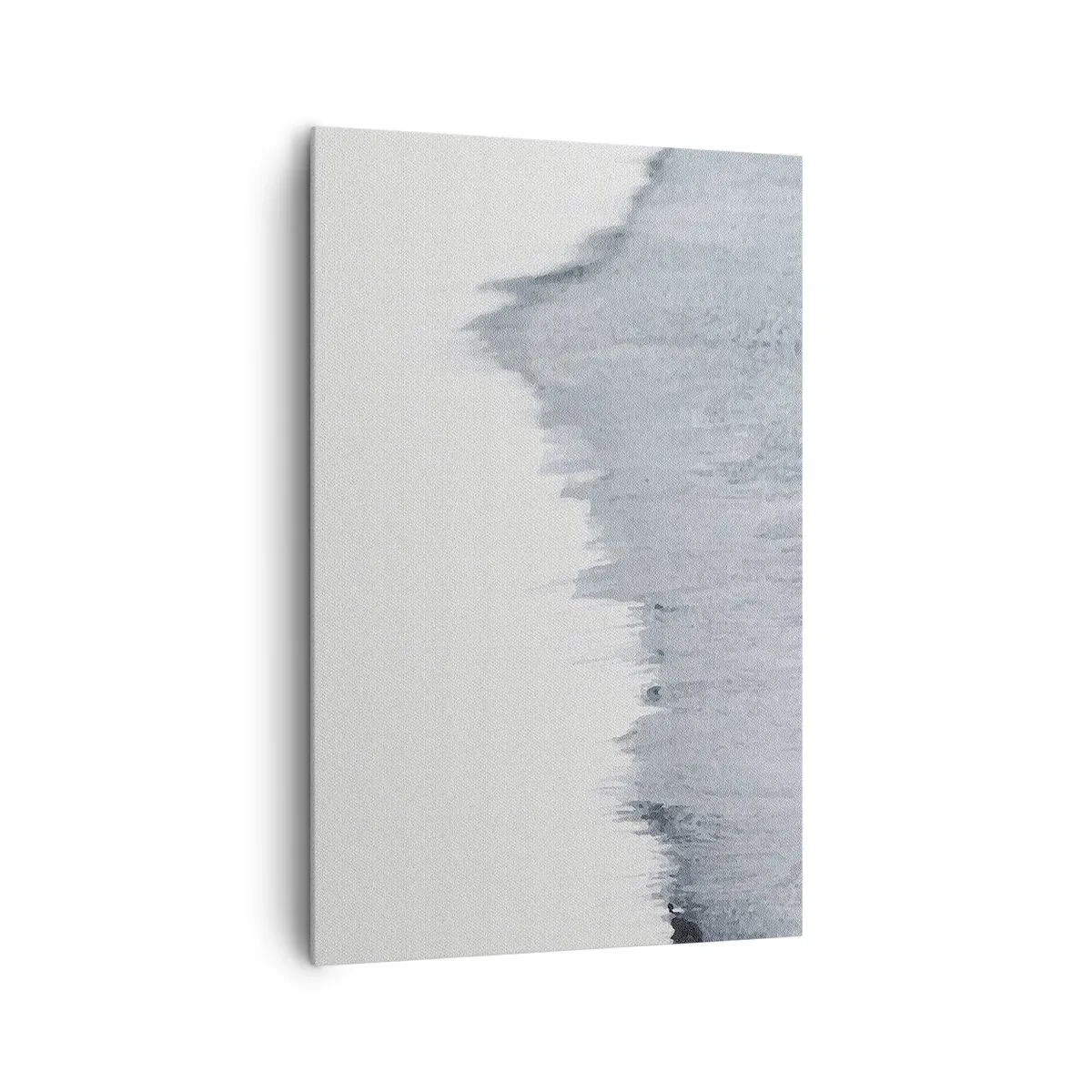 Impression sur toile - Image sur toile - Composition grise abstraite dans un style minimaliste - 80x120cm - Une esquisse mystérieuse - Décoration murale moderne pour le salon et la chambre ARTTOR