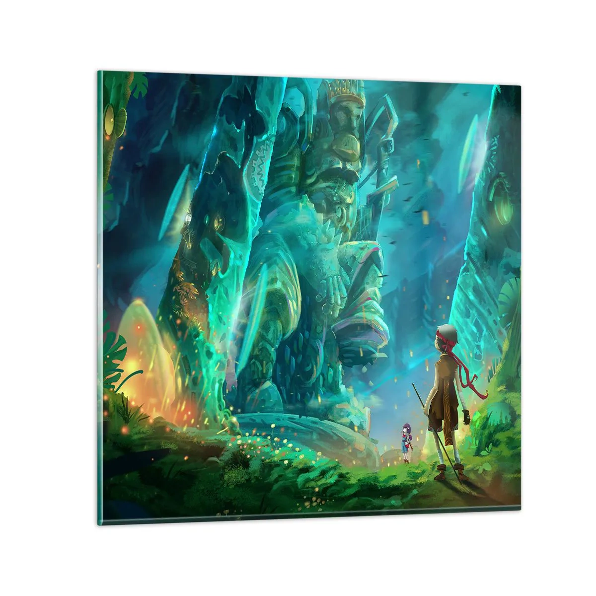 Impression sur verre - Image sur verre - Du grand livre des contes de fées - 70x70 cm