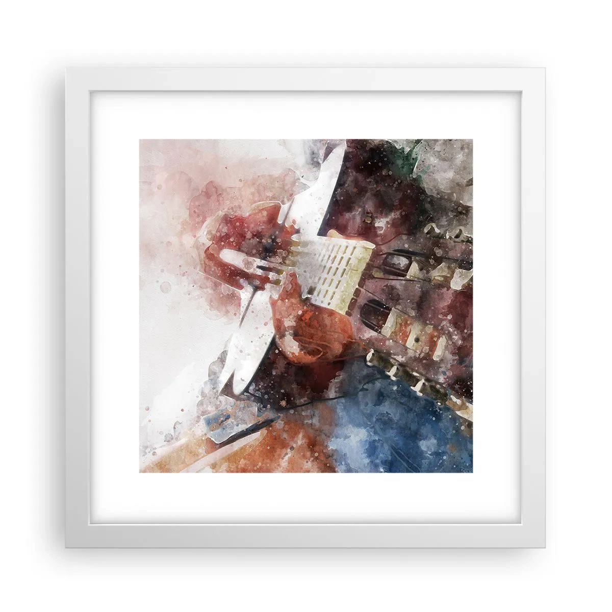 Affiche dans un cadre blanc - Poster - Et qu'en pensez-vous ? - 30x30 cm