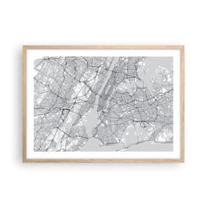 Affiche dans un chêne clair - Poster - Anatomie de la métropole - 70x50 cm