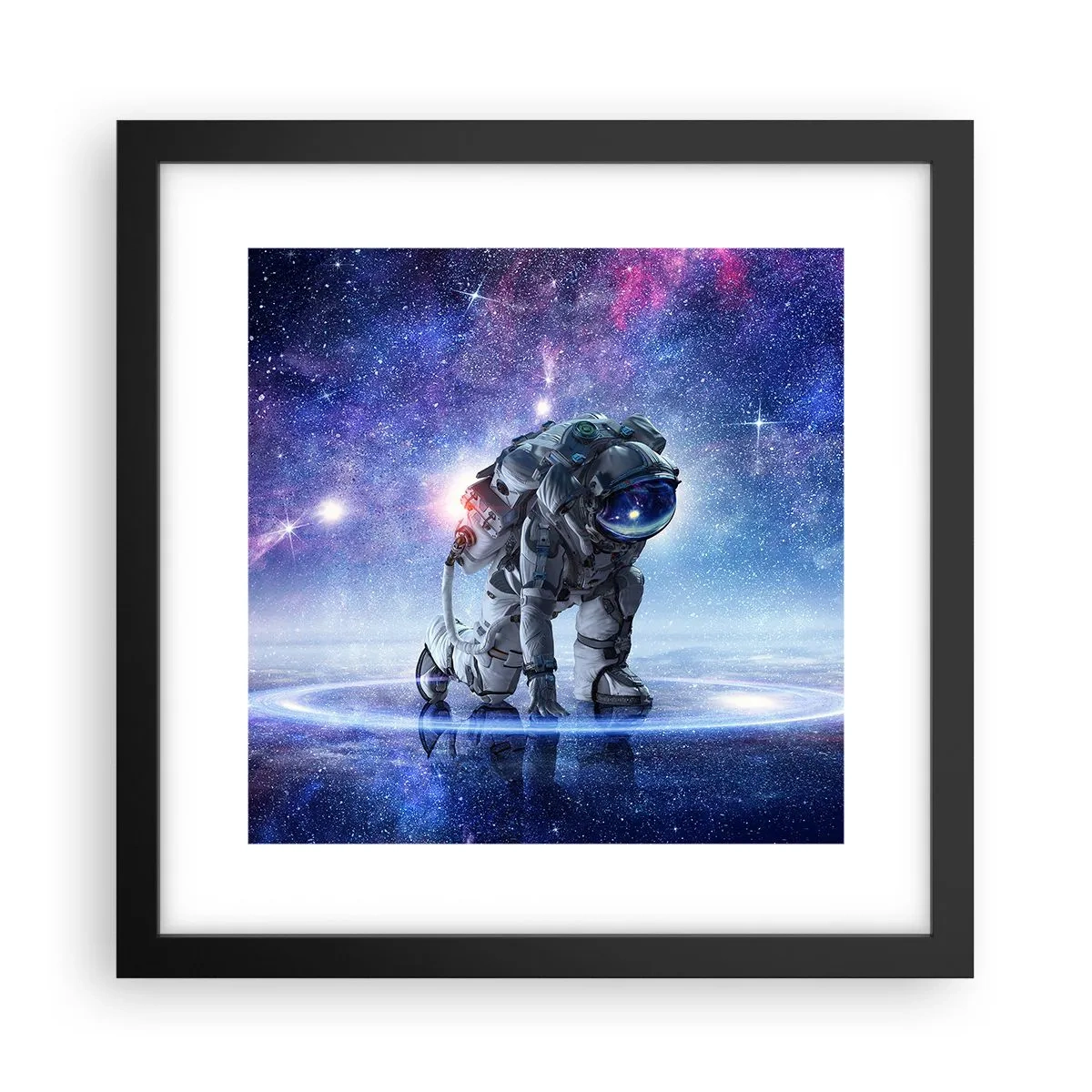 Affiche dans un cadre noir - Poster - Le ciel étoilé au dessus de moi - 30x30 cm
