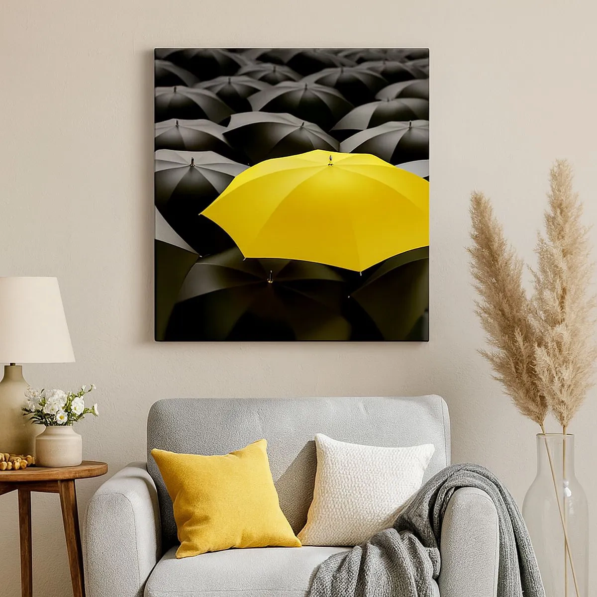 Impression sur toile - Image sur toile - Adieu chagrin - 30x30 cm