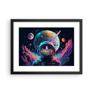 Affiche dans un cadre noir - Poster - Les philosophes n'en ont pas rêvé - 40x30 cm