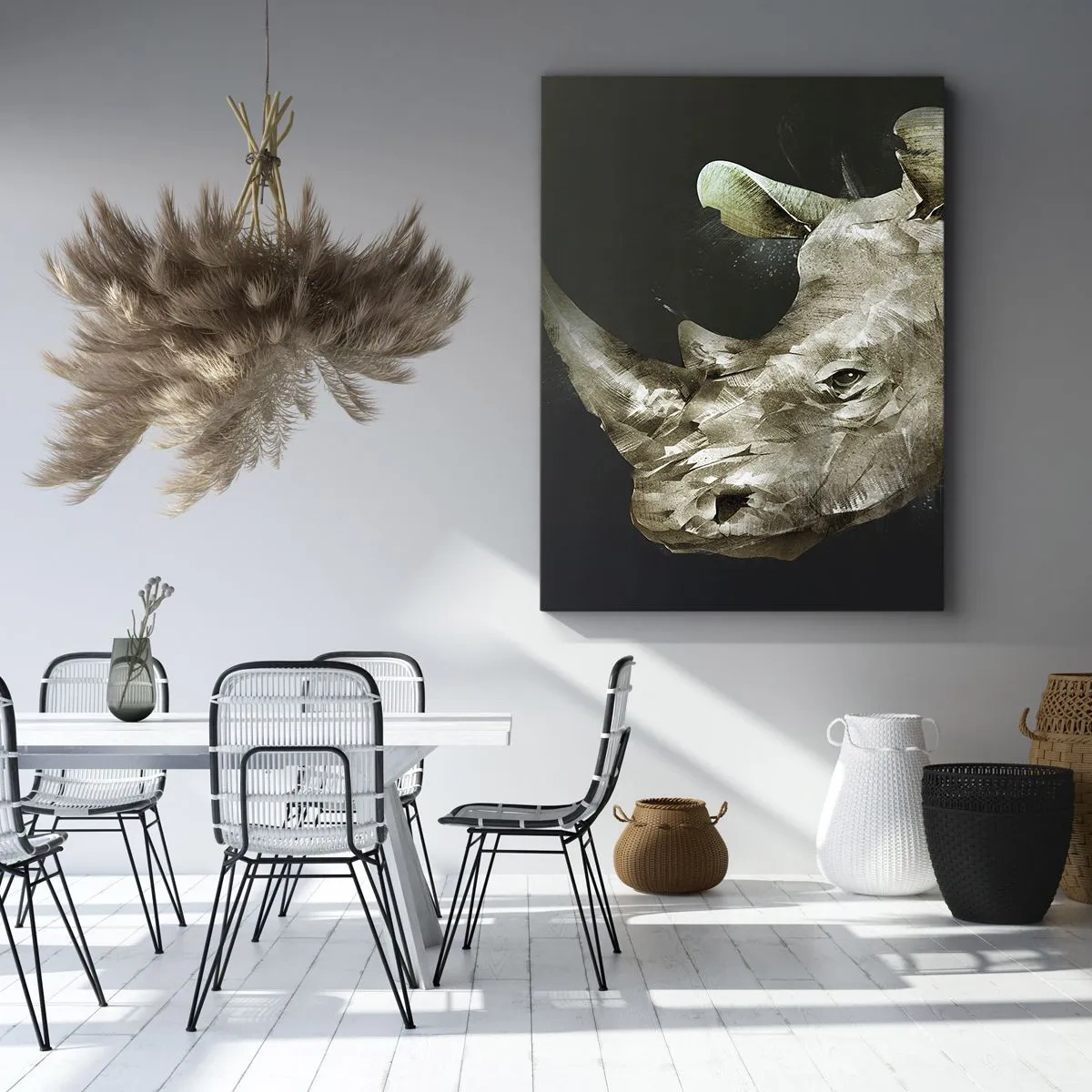 Impression sur toile - Image sur toile - La force vraiment masculine - 45x80 cm