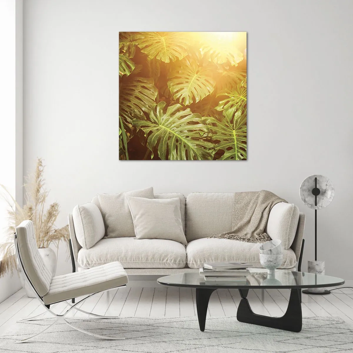 Impression sur verre - Image sur verre - Se fondre dans la verdure - 30x30 cm