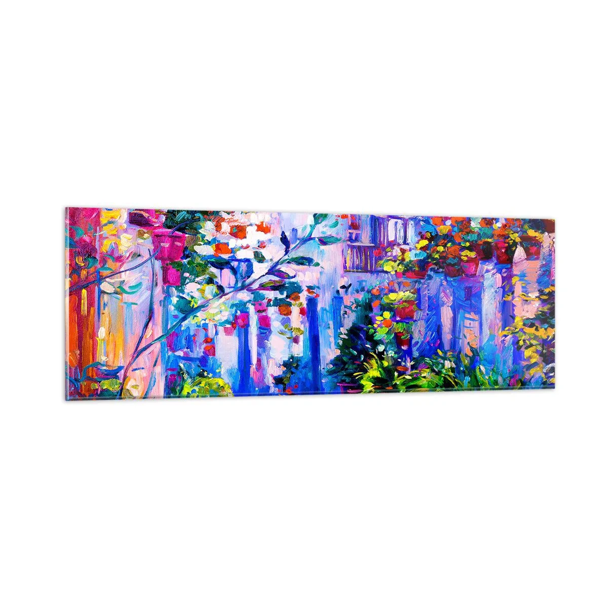 Impression sur verre - Image sur verre - Impression - une rue italienne - 90x30 cm
