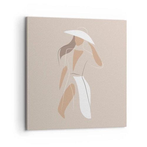 Impression sur toile - Image sur toile - Lea mode est un jeu - 60x60 cm