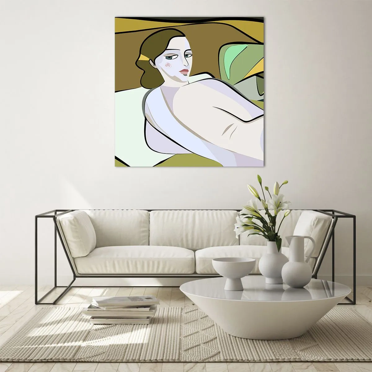 Impression sur verre - Image sur verre - Portrait intime - 30x30 cm