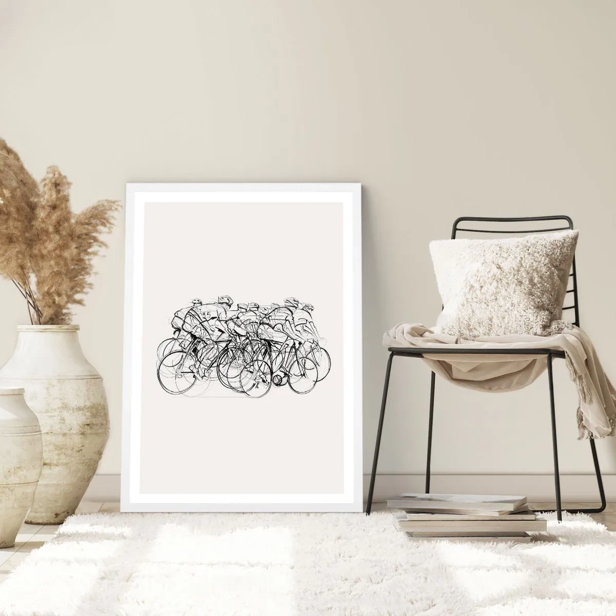 Affiche dans un cadre blanc - Poster - Ensemble en équipe - 40x50 cm