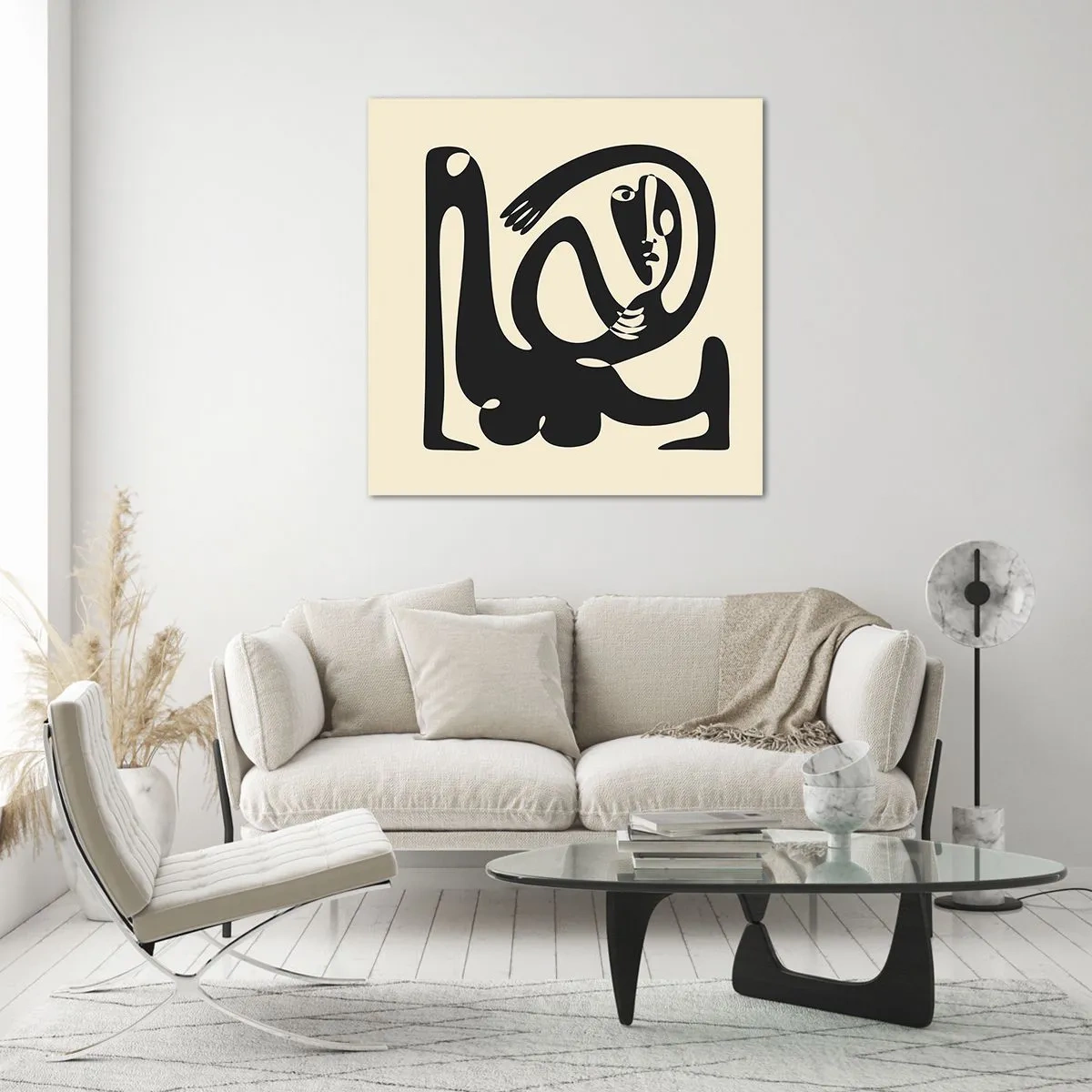 Impression sur verre - Image sur verre - Presque du Picasso - 30x30 cm