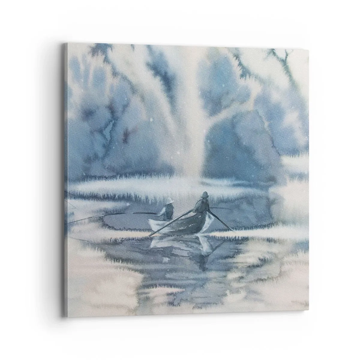 Impression sur toile - Image sur toile - Les pêcheurs dans leur paradis - 70x70 cm