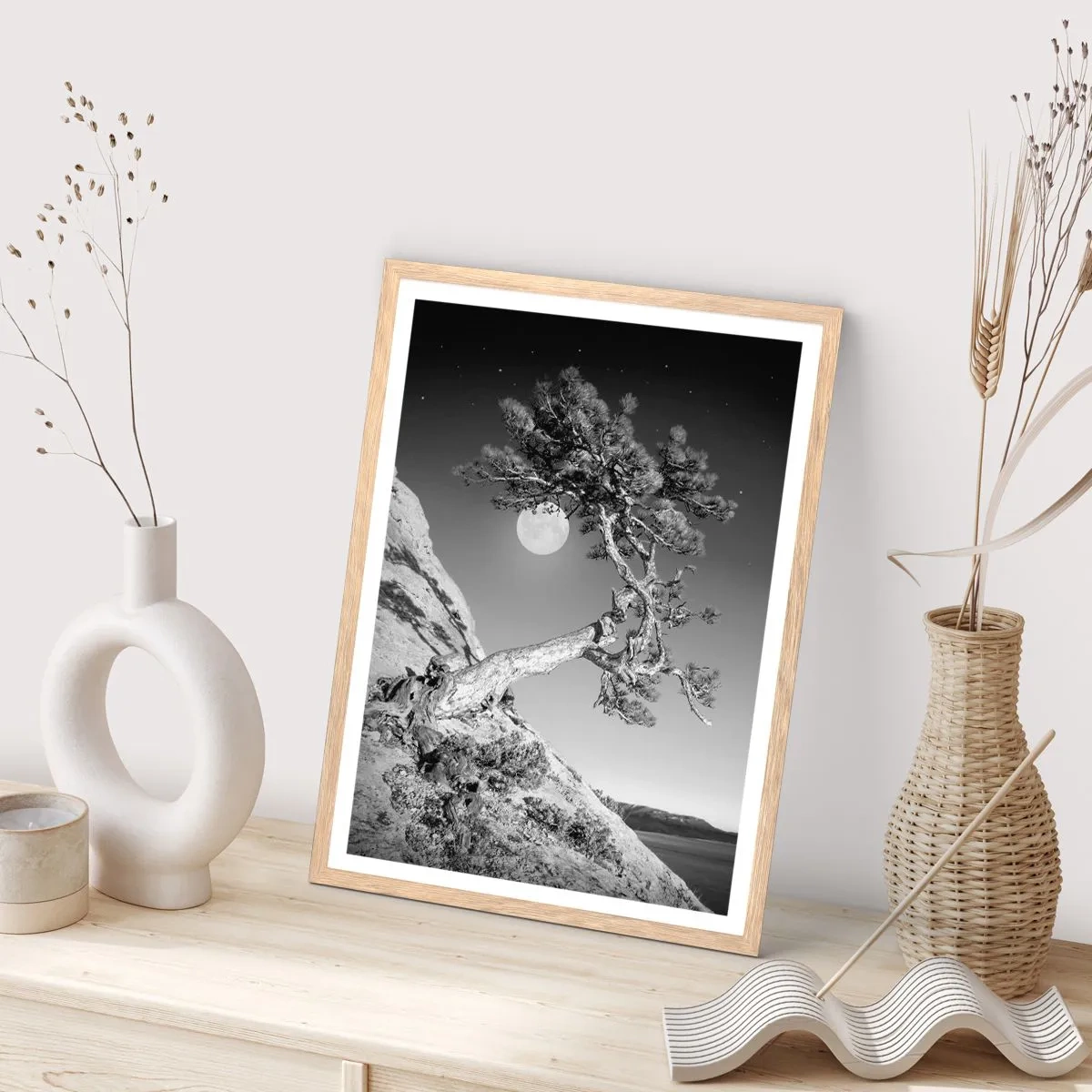 Affiche dans un chêne clair - Poster - Un combattant vainqueur - 70x100 cm