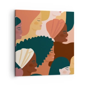 Impression sur toile - Image sur toile - Uniquement la féminité - 60x60 cm