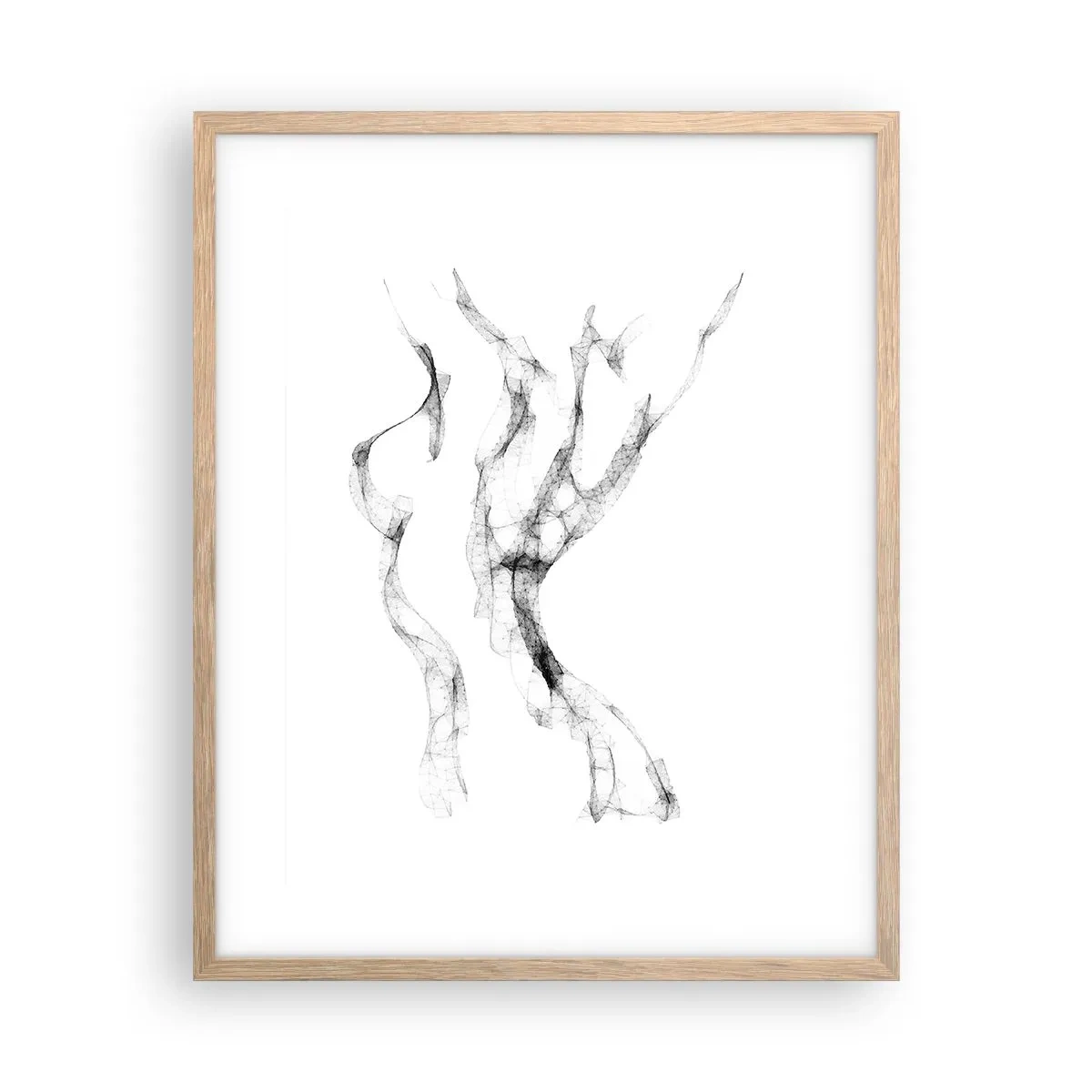 Affiche dans un chêne clair - Poster - Belle et forte - 40x50 cm