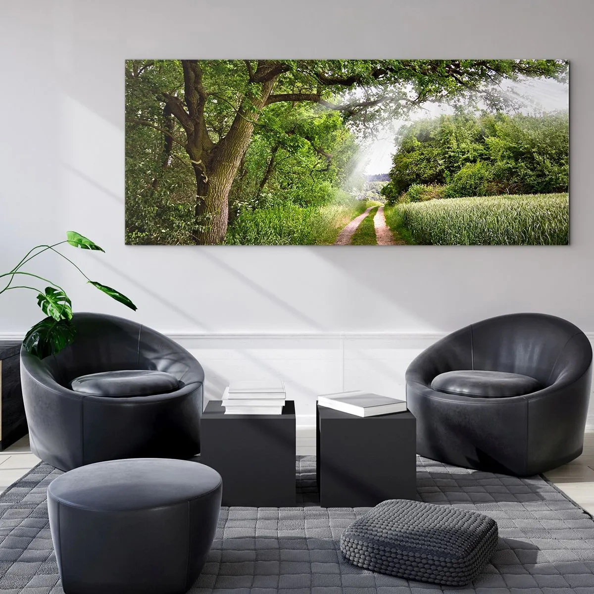 Impression sur verre - Image sur verre - Et in Arcadia ego - 90x30 cm