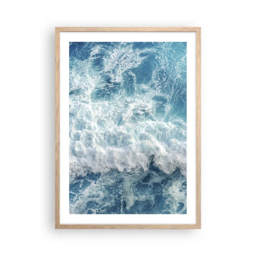 Affiche dans un chêne clair - Poster - Joyeusement et en sautant - 50x70 cm