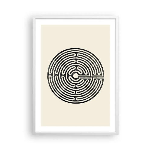 Affiche dans un cadre blanc - Poster - Ordre mystérieux - 50x70 cm