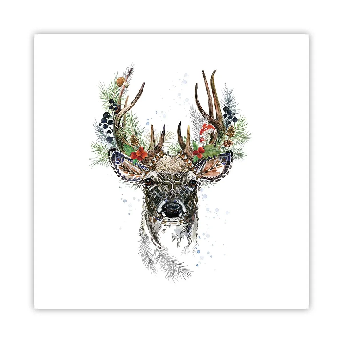 Affiche - Poster - En robe de fête - 50x50 cm