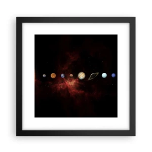 Affiche dans un cadre noir - Poster - Notre quartier - 30x30 cm