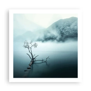 Affiche - Poster - D'eau et de brouillard - 60x60 cm