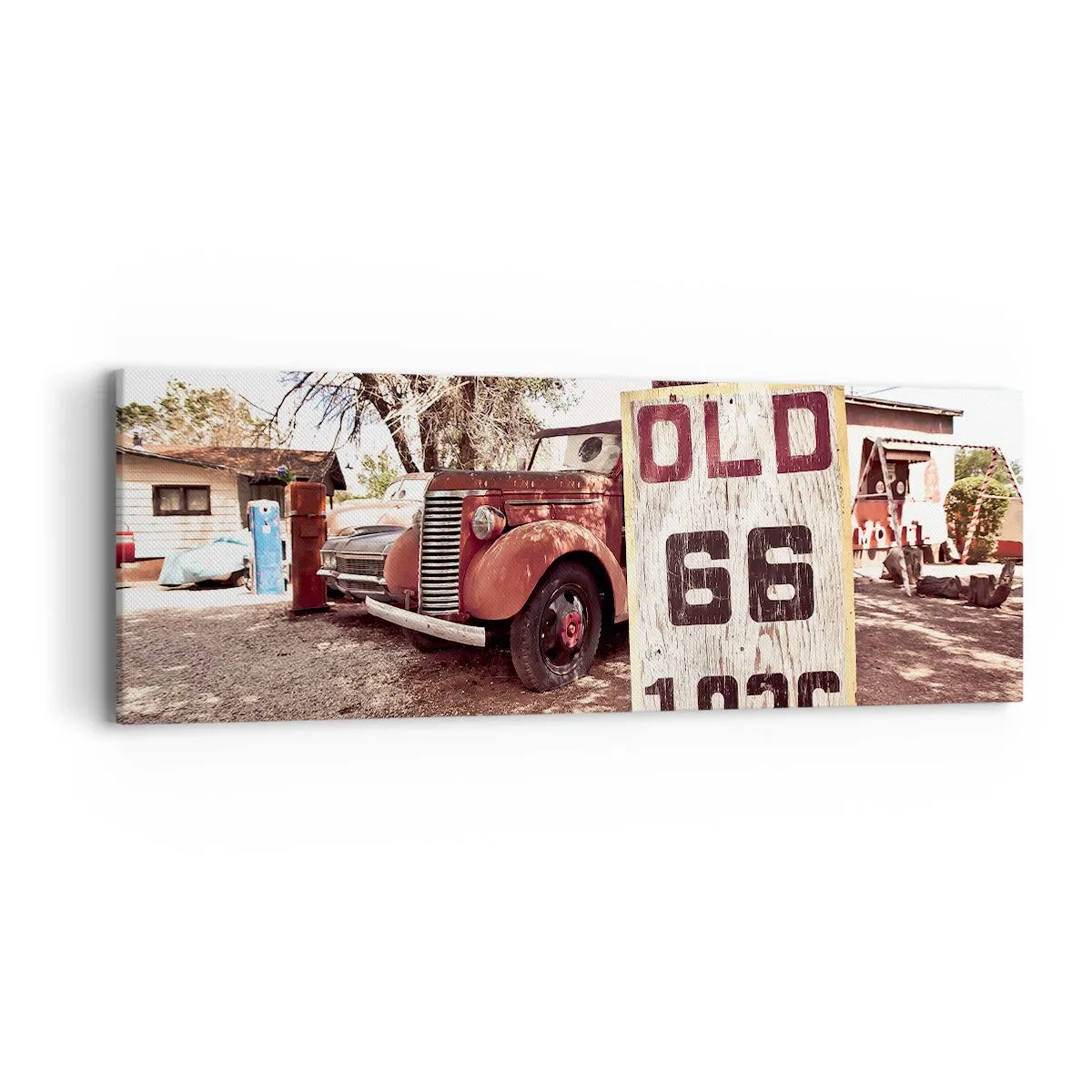 Impression sur toile - Image sur toile - La légende de la province américaine - 90x30 cm