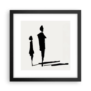Affiche dans un cadre noir - Poster - Êtes-vous sûr qu'ils sont ensemble ? - 30x30 cm
