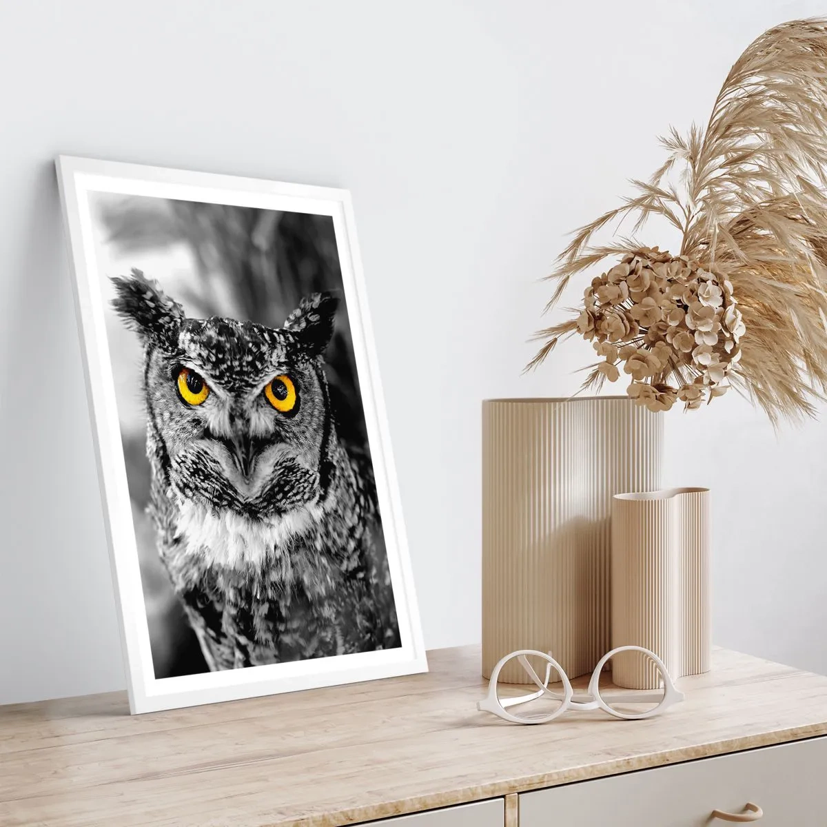 Affiche dans un cadre blanc - Poster - Rien ne se cachera - 61x91 cm