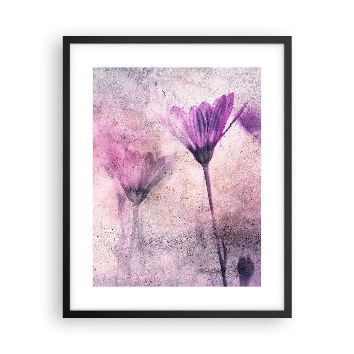 Affiche dans un cadre noir - Poster - Rêve de fleurs - 40x50 cm