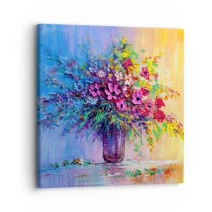 Impression sur toile - Image sur toile - Cadeau d'été de la prairie - 30x30 cm