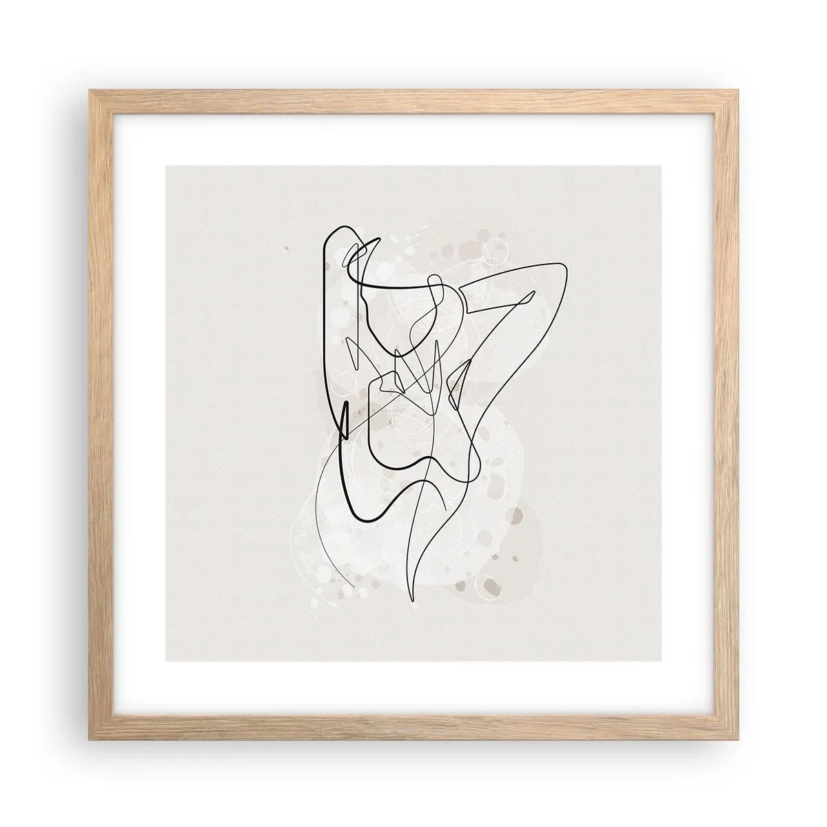 Affiche dans un chêne clair - Poster - L'art de la séduction - 40x40 cm