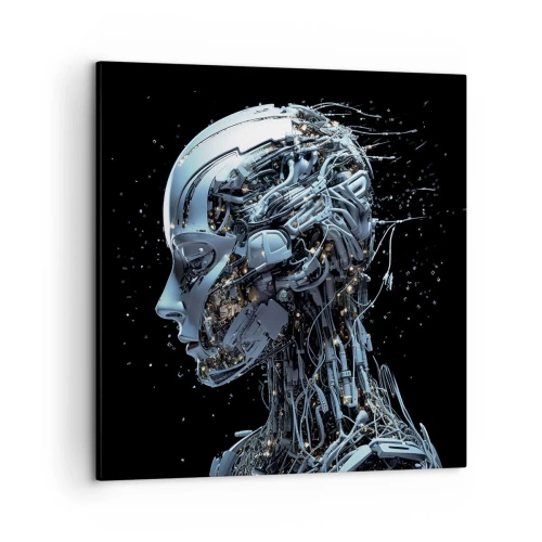 Impression sur toile - Image sur toile - La technologie est une femme - 50x50 cm