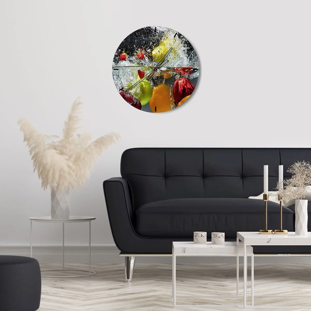 Horloge murale - Pendule murale - Rafraîchissement fruité - 40x40 cm