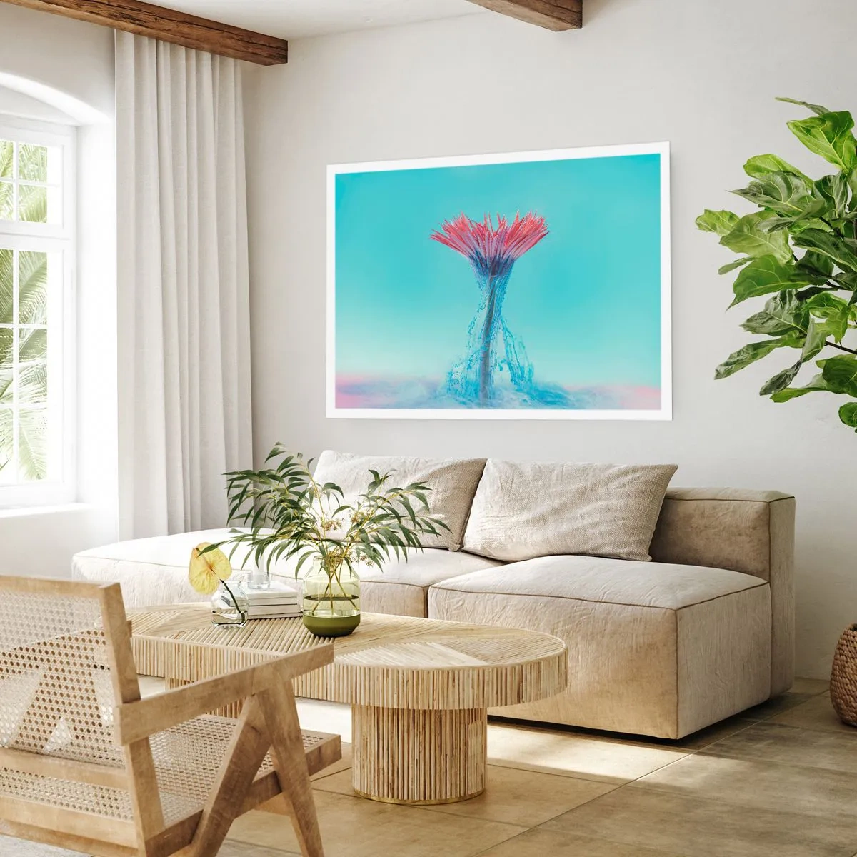 Affiche - Poster - Dans une étreinte vivifiante - 40x30 cm