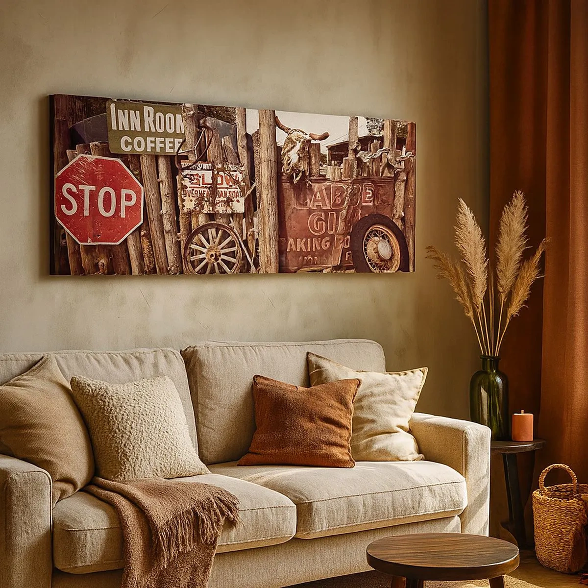 Impression sur toile - Image sur toile - Et le temps s'est arrêté - 100x40 cm