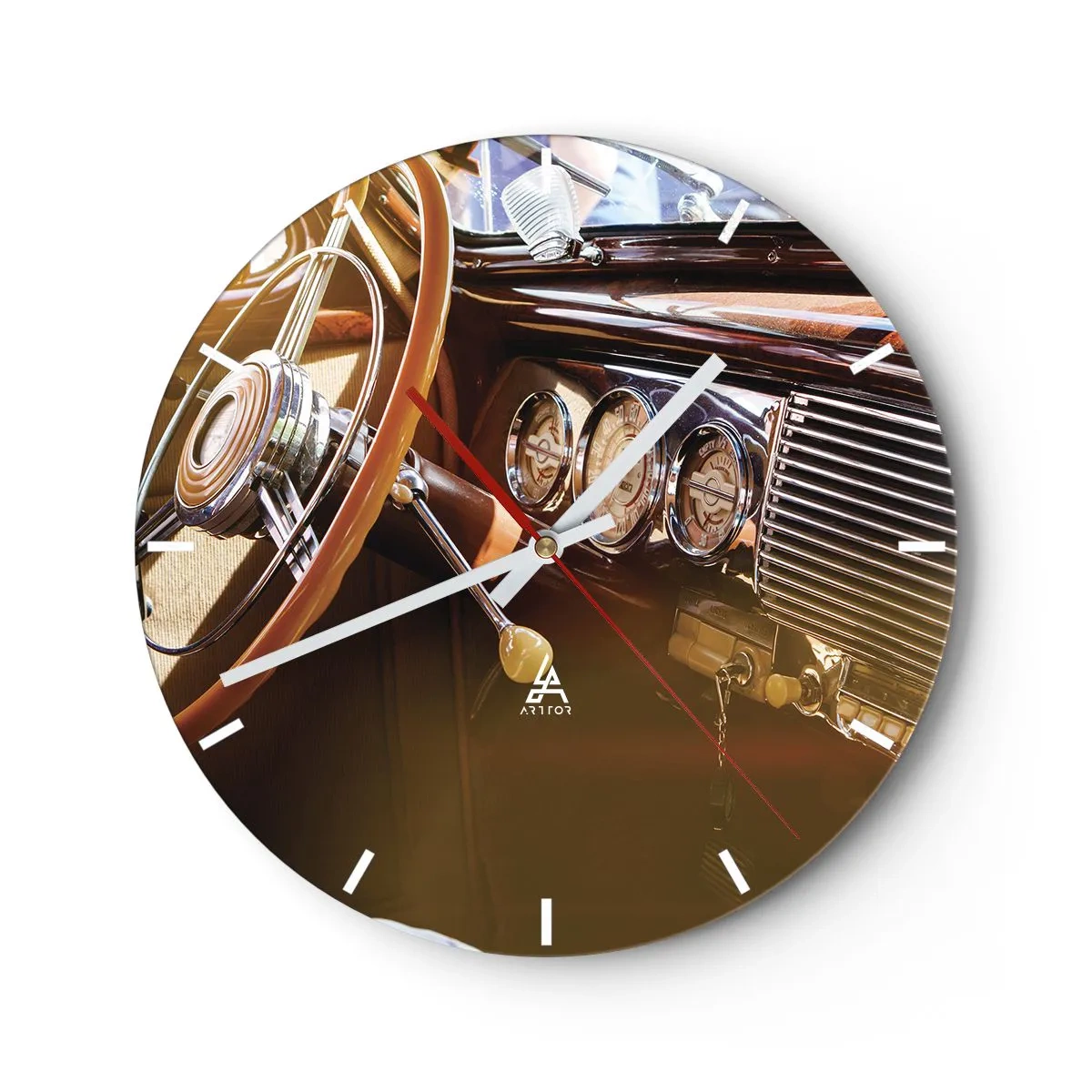 Horloge murale - Pendule murale - Souffle de luxe venu du passé - 40x40 cm
