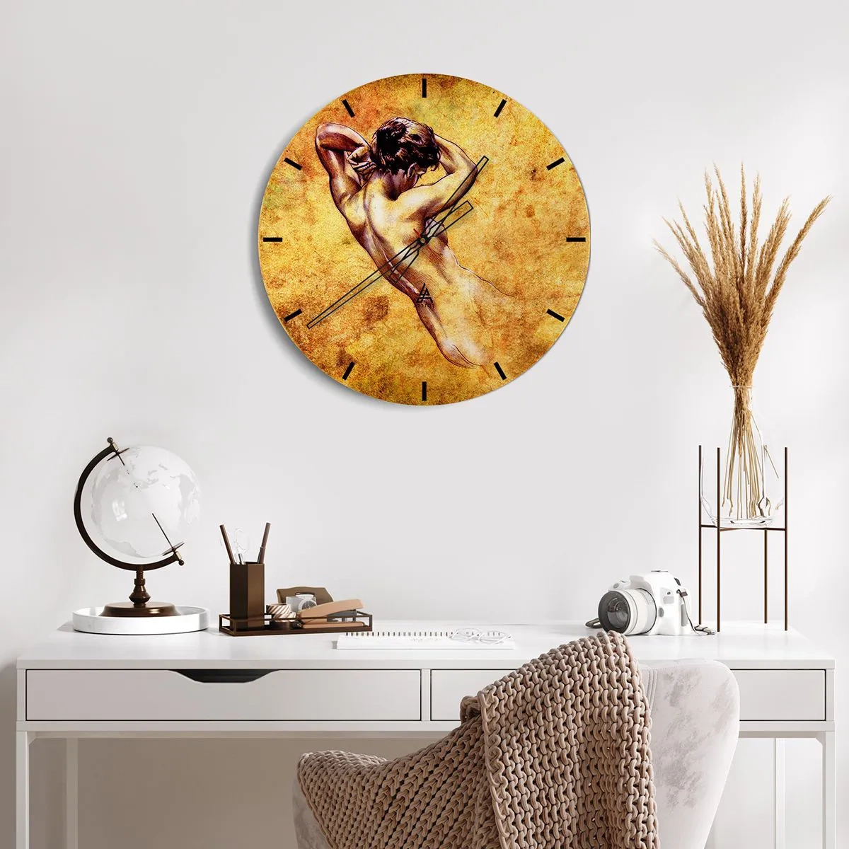 Horloge murale - Pendule murale - Découverte, mais toujours mystèrieuse - 40x40 cm