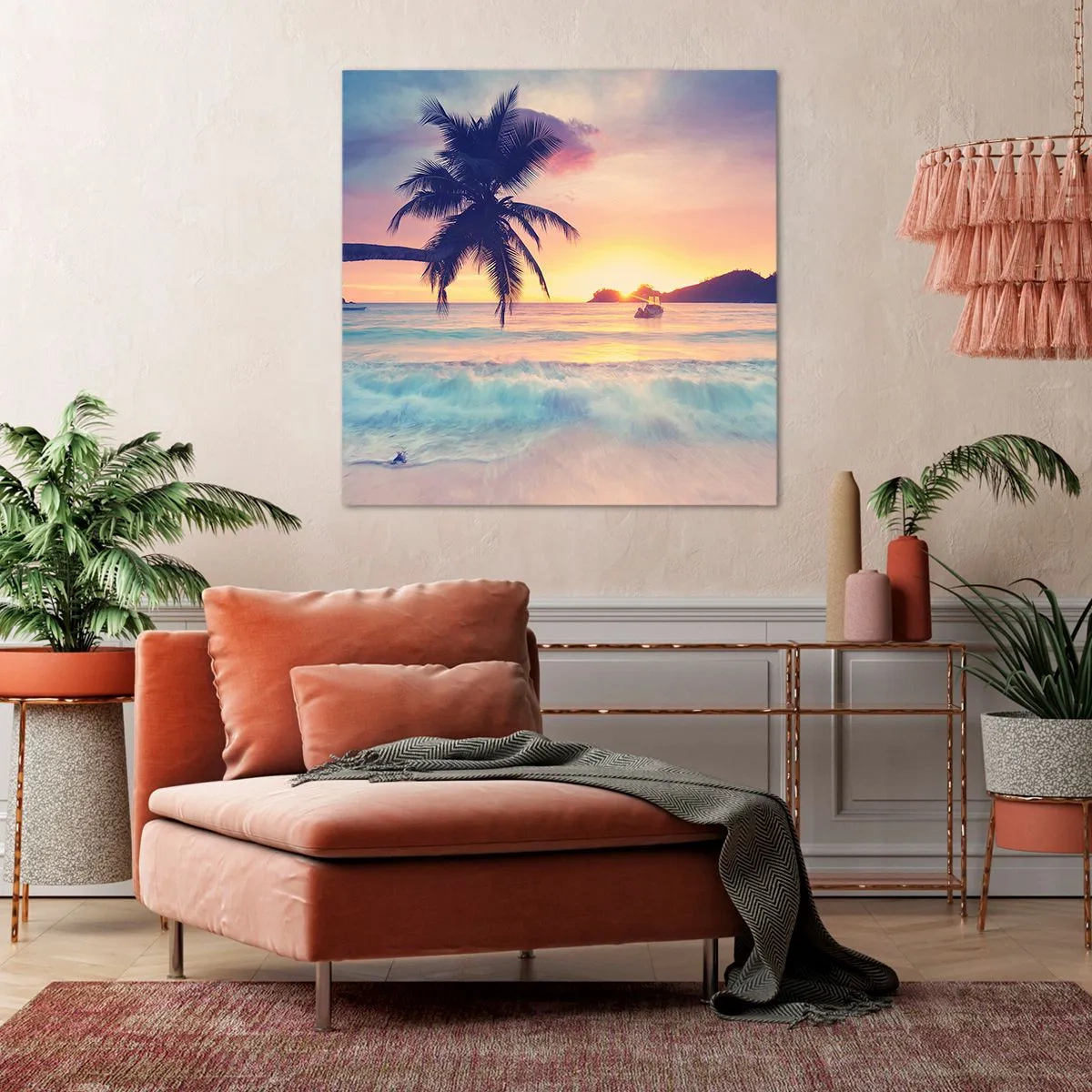 Impression sur toile - Image sur toile - Une soirée à la baie - 30x30 cm