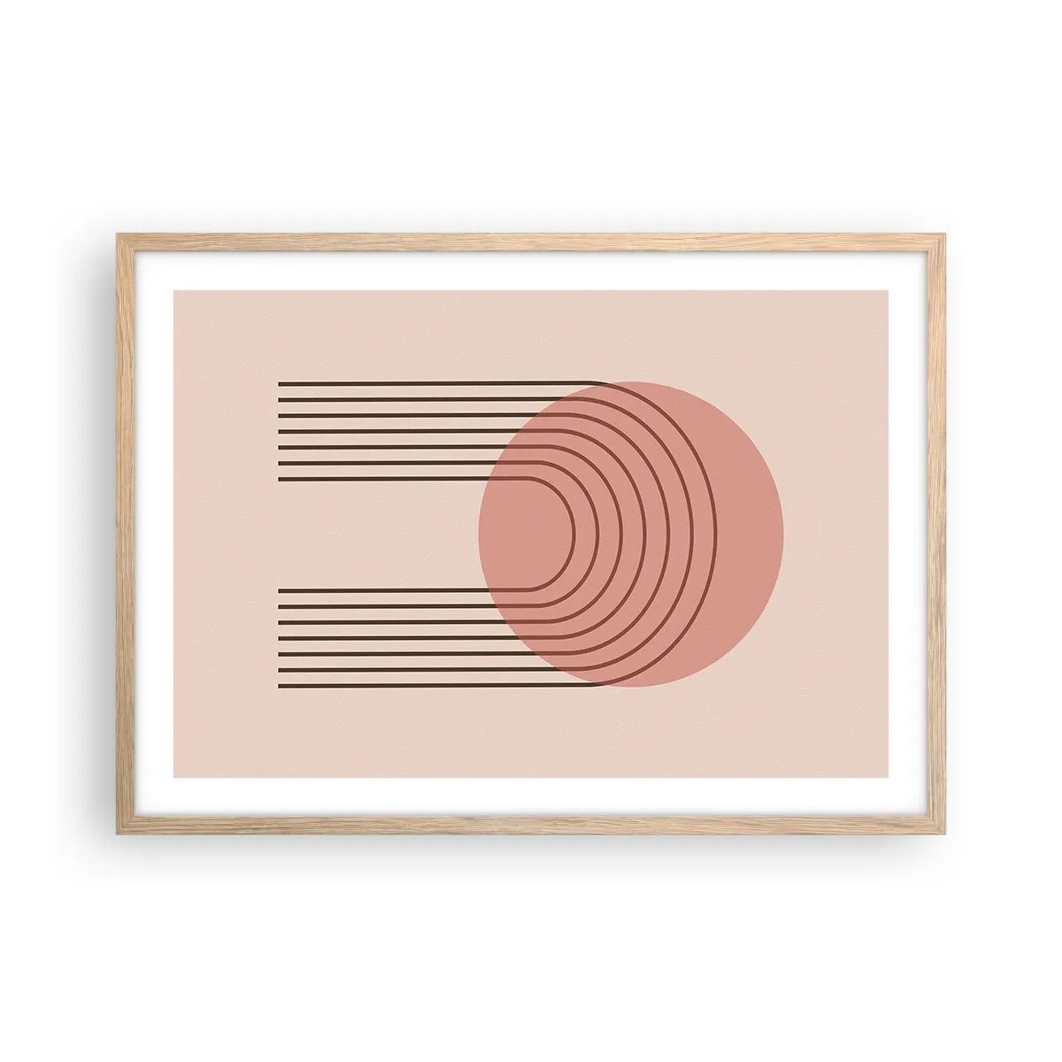 Affiche dans un chêne clair - Poster - Attraction irrésistible - 70x50 cm